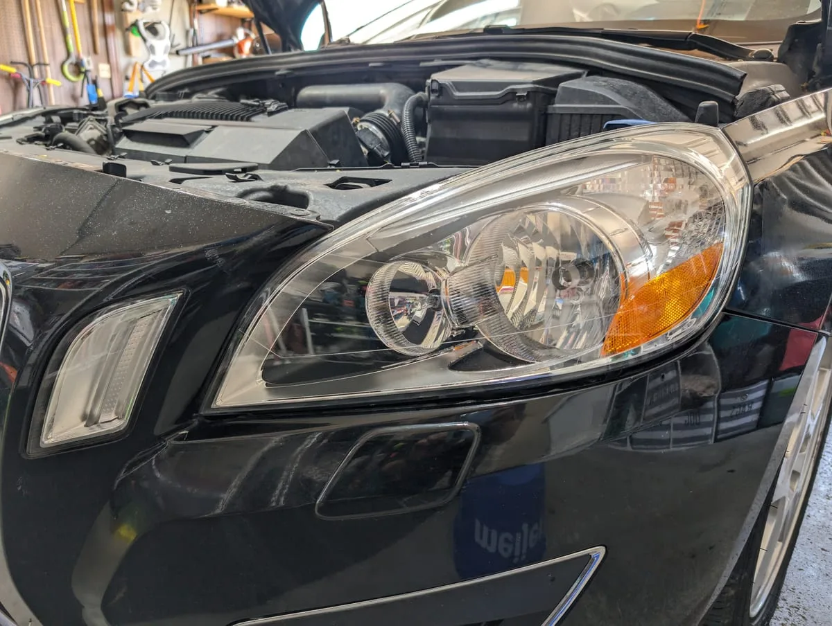 After headlight restoration — crystal clear restored lens