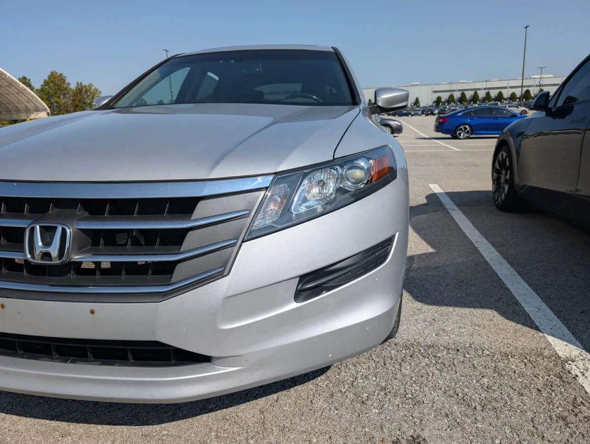 After headlight restoration — crystal clear restored lens