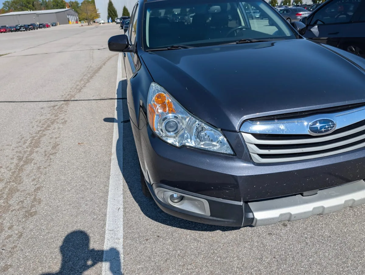 After headlight restoration — crystal clear restored lens